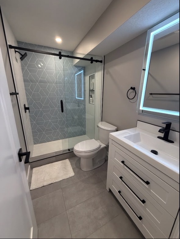 Primary suite spa bathroom remodel