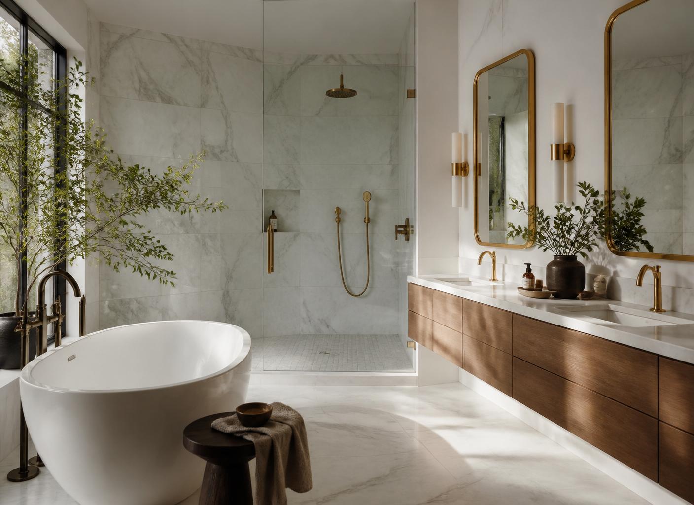 Primary suite spa bath — Fort Worth